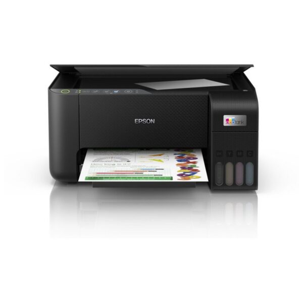 Imprimante Epson L3250 avec réservoir d’encre et connectivité Wi-Fi Direct.