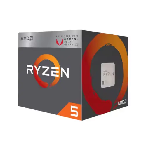 Processeur AMD Ryzen 5 2400G avec ventilateur Wraith Spire, vue avant