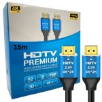 Câble HDMI Premium 15m 4K UHD HDR – Haute performance pour un streaming fluide.