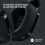 Casque gaming sans fil Logitech G733 Lightspeed Black