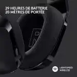 Casque gaming sans fil Logitech G733 Lightspeed Black