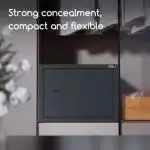Coffre-fort DELI ET561 ouvert avec clé