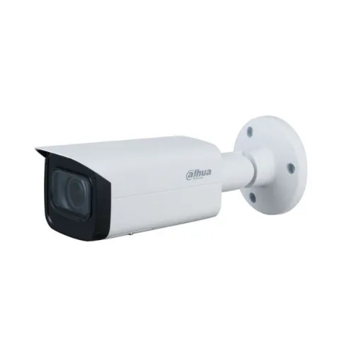 Caméra Dahua 5M IP DH-IPC-HFW2541TP-ZS-27135 en gros plan, avec objectif motorisé et design robuste.