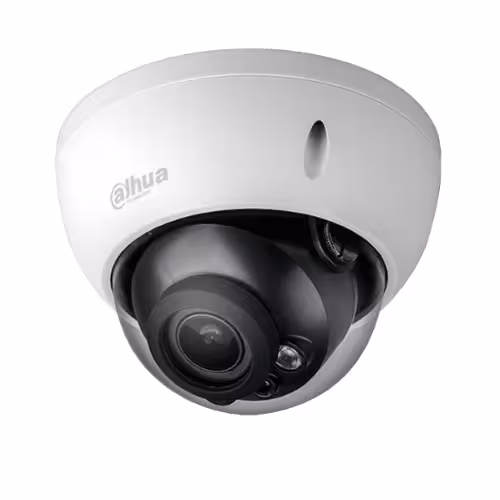 Caméra de surveillance Dahua 5M IPC-HDBW2541R-ZAS VF Dome vue de face, design élégant et compact.