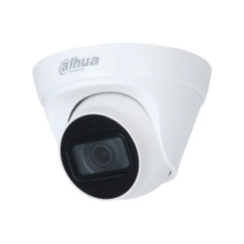 Caméra Dahua IP 2M DH-IPC-HDW1230T1-A-S5 vue avant, caméra de sécurité audio dome.