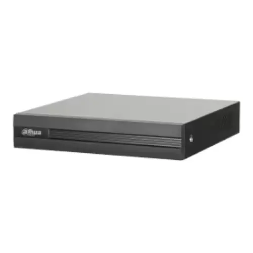 Vue générale du DVR Dahua Cooper DH-XVR1B08H-I avec des ports pour caméras analogiques et IP
