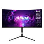 Vue avant de l’écran Dahua 30’’ LED incurvé avec affichage lumineux et détaillé.