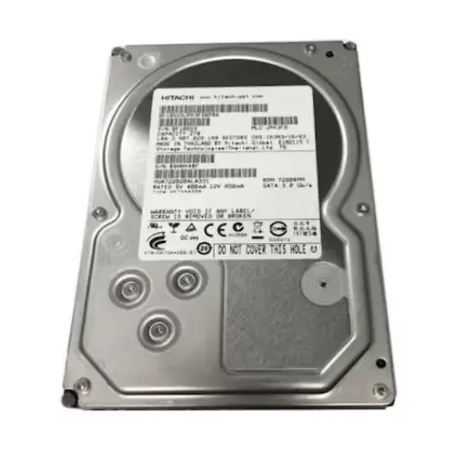 Gros plan d’un disque dur 3.5" 4 To reconditionné pour PC et serveur.