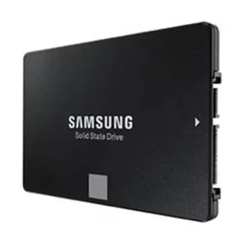 Vue de dessus d’un disque SSD 2.5 pouces 128 Go reconditionné