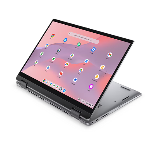 Chromebook Dell Latitude 5430 ouvert sur un bureau moderne.