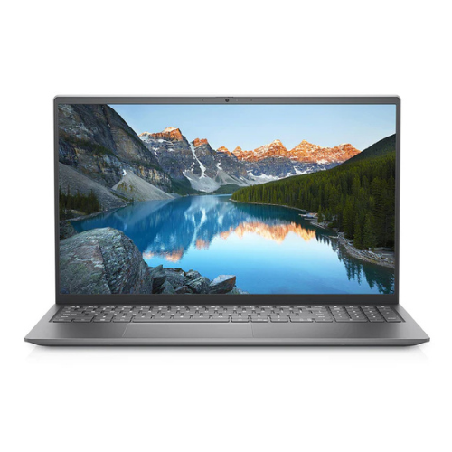 Vue latérale du Dell Inspiron 5515, montrant son châssis en aluminium et son design premium.