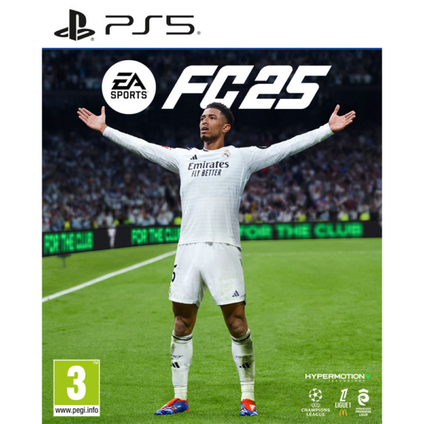 Vue de la jaquette officielle de EA Sports FC 25 sur PS5