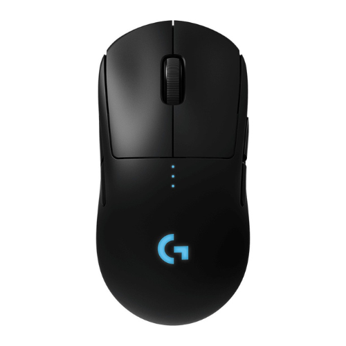 Vue de profil de la souris EXTROM 7GX XGAMING avec éclairage RGB.