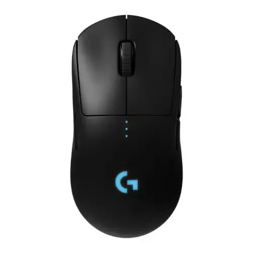 Vue de profil de la souris EXTROM 7GX XGAMING avec éclairage RGB.