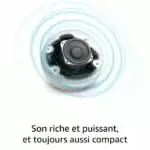 L’enceinte Echo Dot jouant de la musique avec un son puissant et immersif.