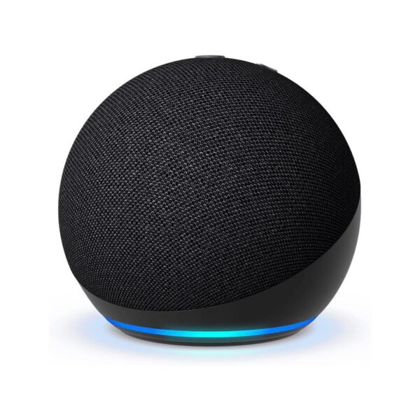 Vue rapprochée de l’enceinte connectée Echo Dot (Nouvelle génération) avec Alexa.