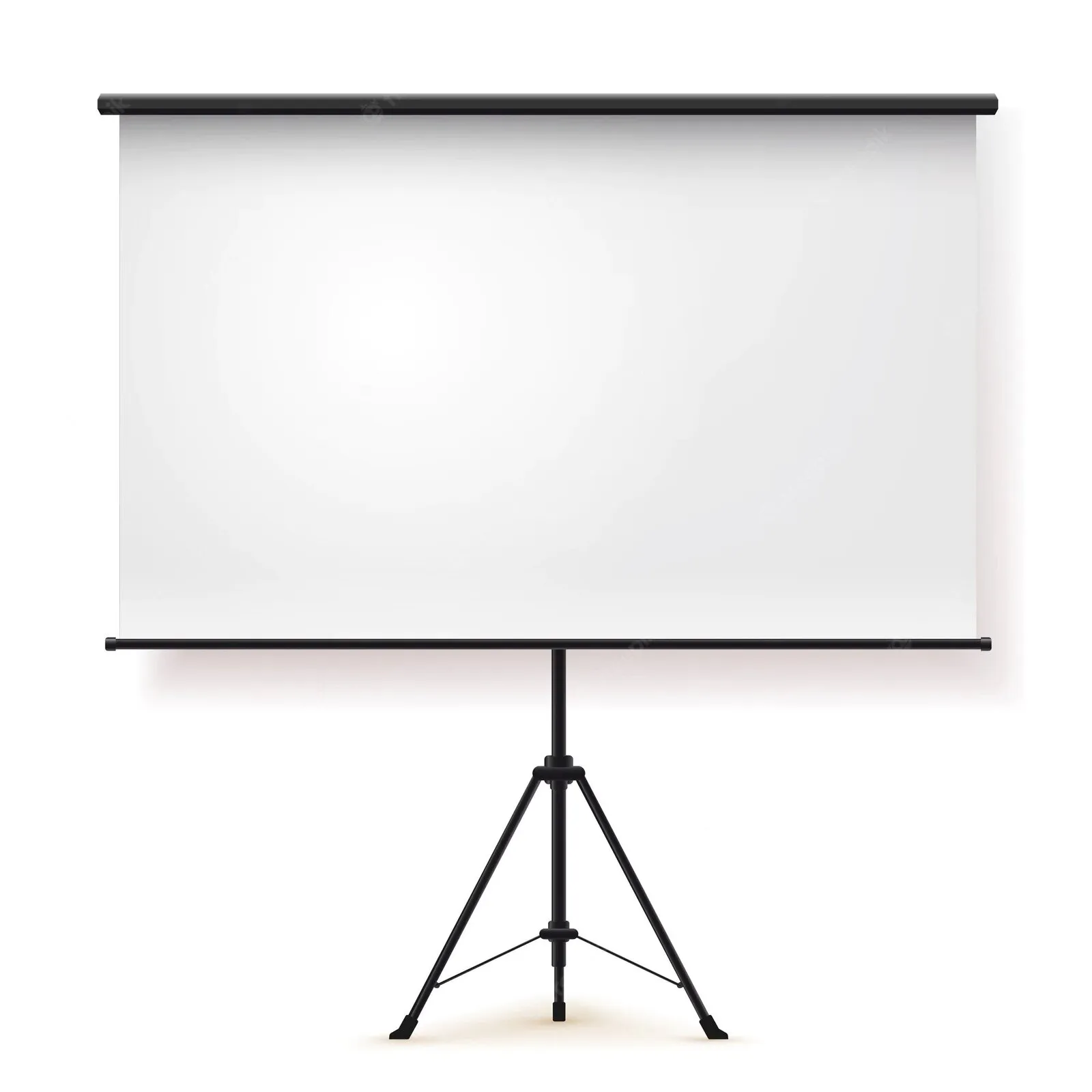 Vue Frontale de l'Écran Écran de projection manuel trépied 180x180