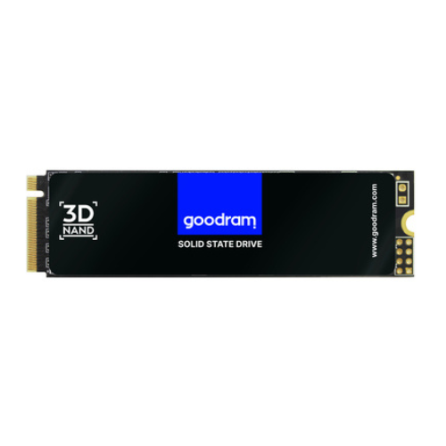 Vue du SSD GOODRAM PX500 M.2 512 Go PCIe 3.0 NVMe avec étiquette de capacité.