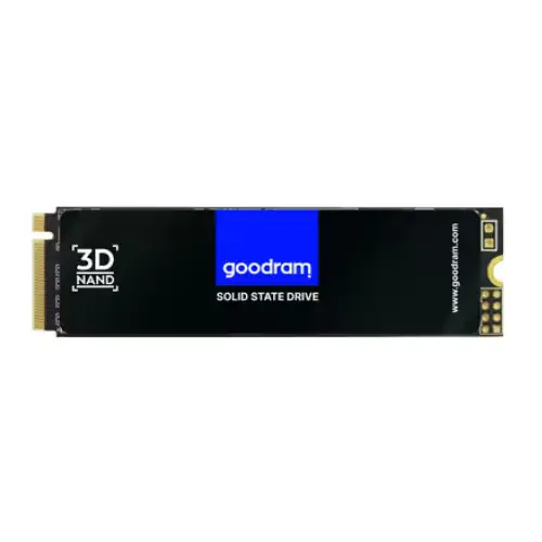 Vue du SSD GOODRAM PX500 M.2 512 Go PCIe 3.0 NVMe avec étiquette de capacité.