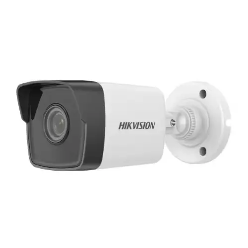 Caméra IP HIKVISION DS-2CD1023G0-IUF vue de face avec un design bullet compact et