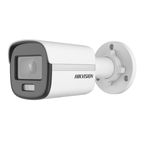 Vue avant de la caméra Hikvision DS-2CD1027G0-L – Design compact et moderne.