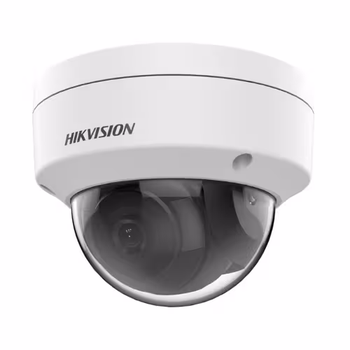 Caméra HIKVISION installée sur un mur extérieur, résistante aux intempéries.