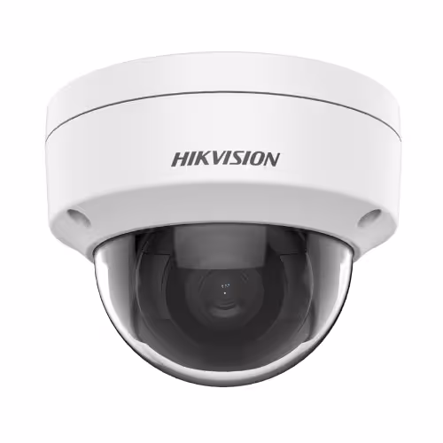Vue rapprochée de la caméra HIKVISION DS-2CD1123G0E-I (2.8MM) avec son boîtier robuste.