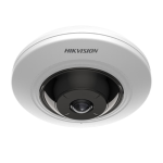 Caméra IP HIKVISION DS-2CD2955G0-ISU vue de face avec objectif fisheye.