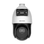 Vue de la caméra HIKVISION DS-2SE4C425MWG-E(14F0) installée en extérieur