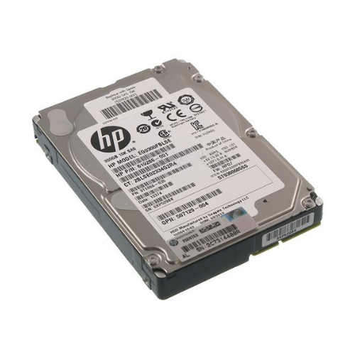 Gros plan sur le disque dur HP SAS EG0600FBLSH 2.5″ 600 GB, montrant son design compact et ses connectiques.