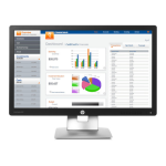 Écran HP EliteDisplay E232 23 pouces, Full HD, reconditionné, avec pied réglable.