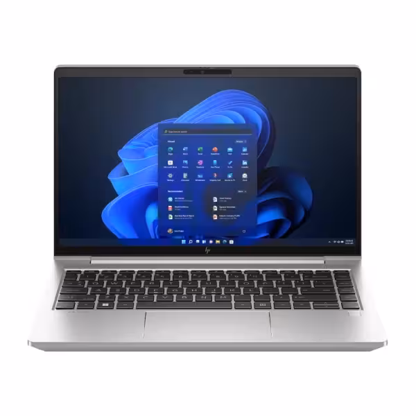 Ordinateur portable HP EliteBook 645 G10 avec écran 14 pouces et design professionnel.