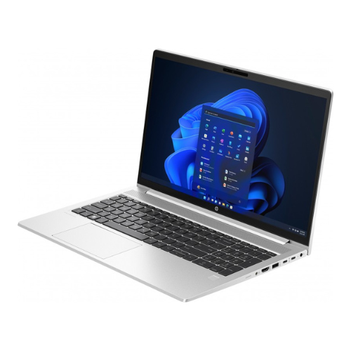 Écran Full HD du HP ProBook 450 G10 avec une présentation sur l’écran