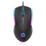 HP Souris Filaire M160, design ergonomique avec prise USB.
