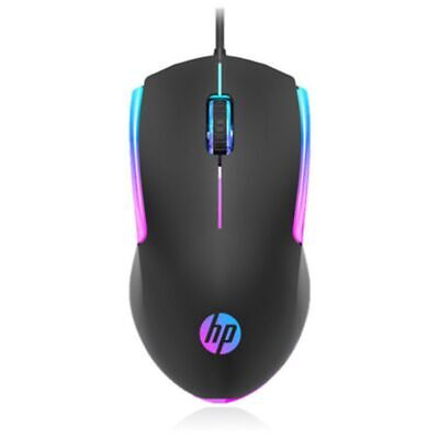 HP Souris Filaire M160, design ergonomique avec prise USB.