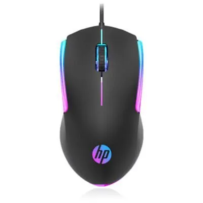 HP Souris Filaire M160, design ergonomique avec prise USB.