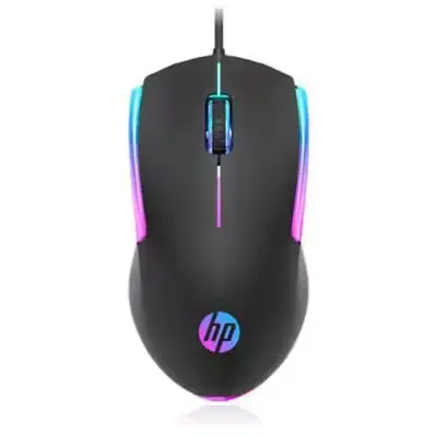 HP Souris Filaire M160, design ergonomique avec prise USB.