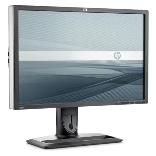 Vue arrière de l'écran HP ZR24W avec ses ports de connexion.