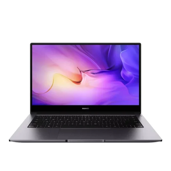 HUAWEI MateBook D14 i7 10Gen 16GB SSD 14″ vue de côté avec design métallique élégant.