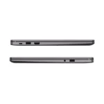 HUAWEI MateBook D14 connecté à des périphériques avec des ports USB.
