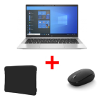 HP EliteBook 830 G7 ouvert, affichant son écran tactile Full HD avec une interface moderne