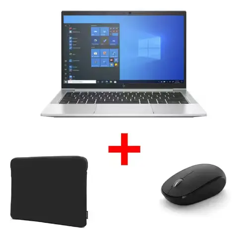 HP EliteBook 830 G7 ouvert, affichant son écran tactile Full HD avec une interface moderne