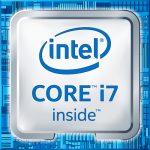 Processeur Intel Core i7-9700K 3,6 GHz sur fond neutre, avec vue claire des détails du design.