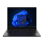Lenovo ThinkPad L14 Gen 2 ouvert, affichant un écran lumineux de 14 pouces