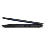Lenovo ThinkPad L14 Gen 5 vu de profil, montrant sa finesse et ses ports.
