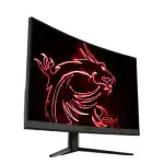 Détail du design élégant de l'écran MSI Optix G32C4, courbure 1800R.