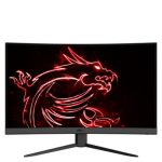 MSI Ecran Optix G32C4, écran incurvé 31,5″ Full HD noir, vue de face.