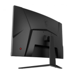 Vue de côté de l'écran MSI Optix G32C4, affichant son design moderne et élégant.
