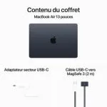 MacBook Air M3 2024 fermé, montrant sa finesse et sa légèreté.
