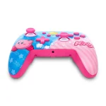 Manette filaire pour Switch posée sur une table avec son câble de 3 mètres.